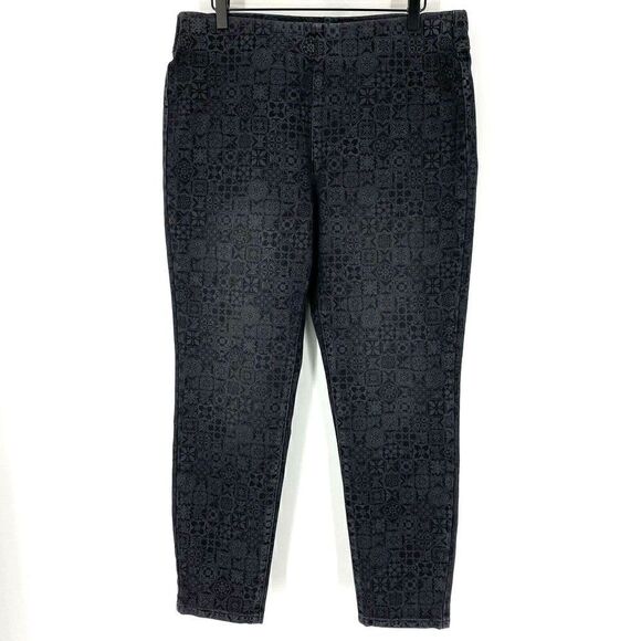 Soft Surroundings Jeans Pull On Print - Picture 1 of 6